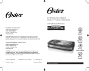 Oster Titanium Infused DuraCeramic Reversible Grill/Griddle User Guide