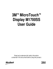 3M M1700SS User Guide