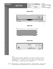 Sony SAT-T60 Dimensions Diagrams