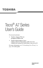 Toshiba Tecra A7-ST7711 User Guide