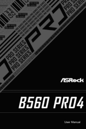 ASRock B560 Pro4 User Manual
