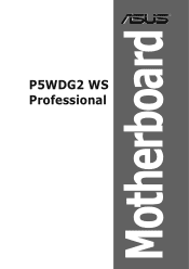 Asus P5WDG2-WS PRO P5WDG2 WS Professional English Edition User's Manual