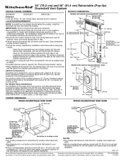 KitchenAid KXU8036YSS Dimension Guide