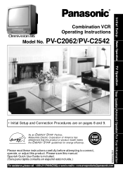 Panasonic PVC2062 PVC2062 User Guide