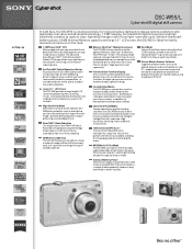 Sony DSC-W55/L Marketing Specifications