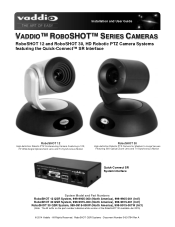 Vaddio RoboSHOT 30 RoboSHOT 12 and 30 QSR System Manual
