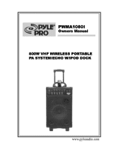 Pyle PWMA1080I PWMA1080I Manual 1