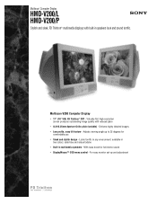 Sony HMD-V200/P Marketing Specifications