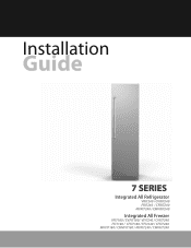 Viking 24inch Custom Panel Fully Integrated All Refrigerator Installation Instructions