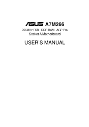 Asus A7M266 Motherboard DIY Troubleshooting Guide