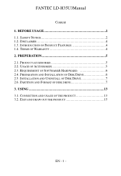 Fantec LD-H35U3 Manual