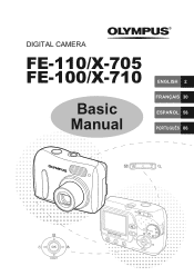 Olympus FE 110 FE-110 Basic Manual (English, Français, Español, Português)