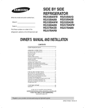 Samsung RS265LASH User Manual (user Manual) (ver.0.7) (English)