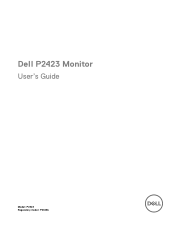 Dell P2423 Monitor Users Guide