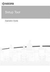 Kyocera TASKalfa 8001i Setup Tool Operation Guide Rev-1