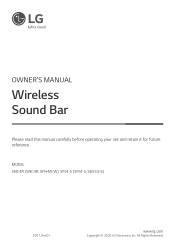 LG SNC4R Owners Manual