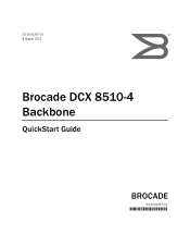 Dell PowerConnect B-DCX Brocade DCX 8510-4 Backbone Quick Start