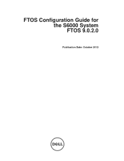 Dell S6000 FTOS 9.0(2.0) Configuration Guide for the  System