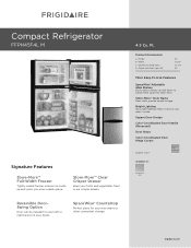 Frigidaire FFPH45F4LM Product Specifications Sheet (English)