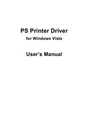 Kyocera KM-4800w KM-4800w PS Print Driver for Windows Vista User's Manual