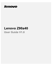 Lenovo VIBE Shot (English) User Guide - VIBE Shot (Z90a40) Smartphone