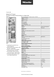 Miele F 2411 SF Product sheet