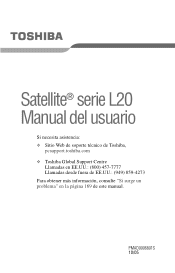 Toshiba Satellite L25-S1214 User's Guide (Spanish) for Satellite L20/L25 (Español)