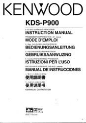 Kenwood P900 Instruction Manual