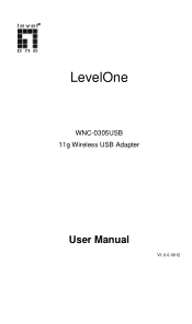 LevelOne WNC-0305USB Manual