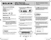 Belkin F5D9630uk4A F5D9630-4A Quick Install Guide - United Kingdom