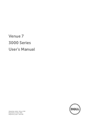 Dell Venue 7 3741 Dell Users Manual