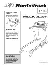 NordicTrack T9 Si Cwl Treadmill Portuguese Manual