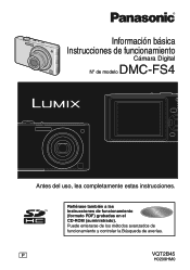 Panasonic DMC FS4 Digital Still Camera - Spanish