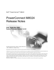 Dell PowerConnect M8024 Release Notes