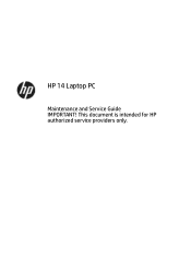 HP 14-cf0000 Maintenance and Service Guide