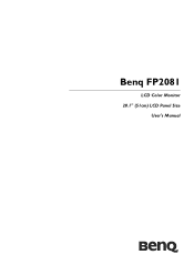 BenQ FP2081 User Manual