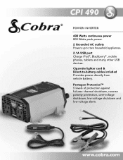 Cobra CPI 490 CPI 490 Features & Specs