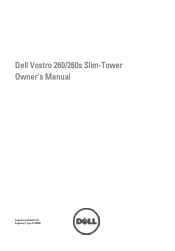 Dell Vostro 260s Owner's Manual (Slim Tower)