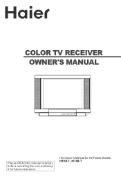 Haier 29T6B-T User Manual