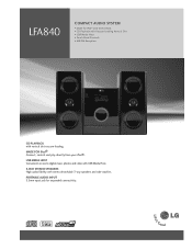 LG LFA840 Specification