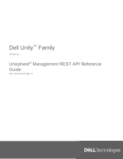Dell Unity 450F DC EMC Unity Unisphere Management REST API Reference Guide