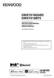 Kenwood DMX7018BTS Operation Manual