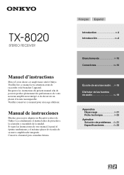 Onkyo TX-8020 Owner's Manual French/Spanish