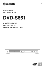 Yamaha DVD-S661 Owner's Manual