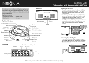 Insignia NS-BBTCD01 Quick Setup Guide (English)