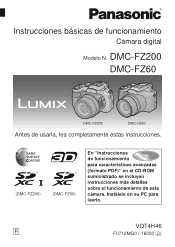 Panasonic DMC-FZ60K DMC-FZ60K Owner's Manual (Spanish)