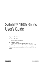 Toshiba Satellite 1905-S301 User Manual