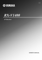 Yamaha RX-V1400 Owner's Manual