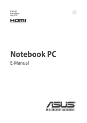 Asus Vivobook X556UQ Users Manual