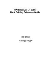 HP LC2000r HP Netserver LH 6000 Rack Cabling Guide